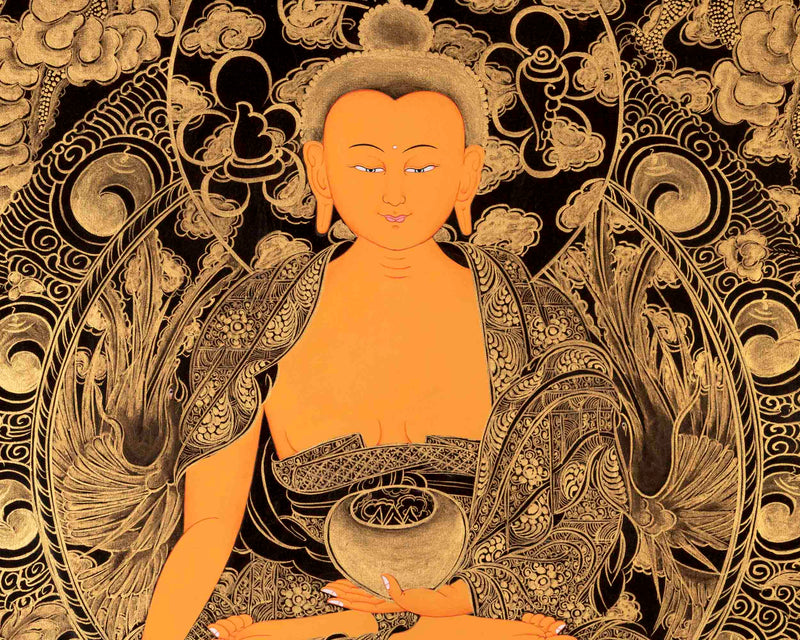 Buddha Shakyamuni Thangka | Religious Buddhist Art | Wall Decors