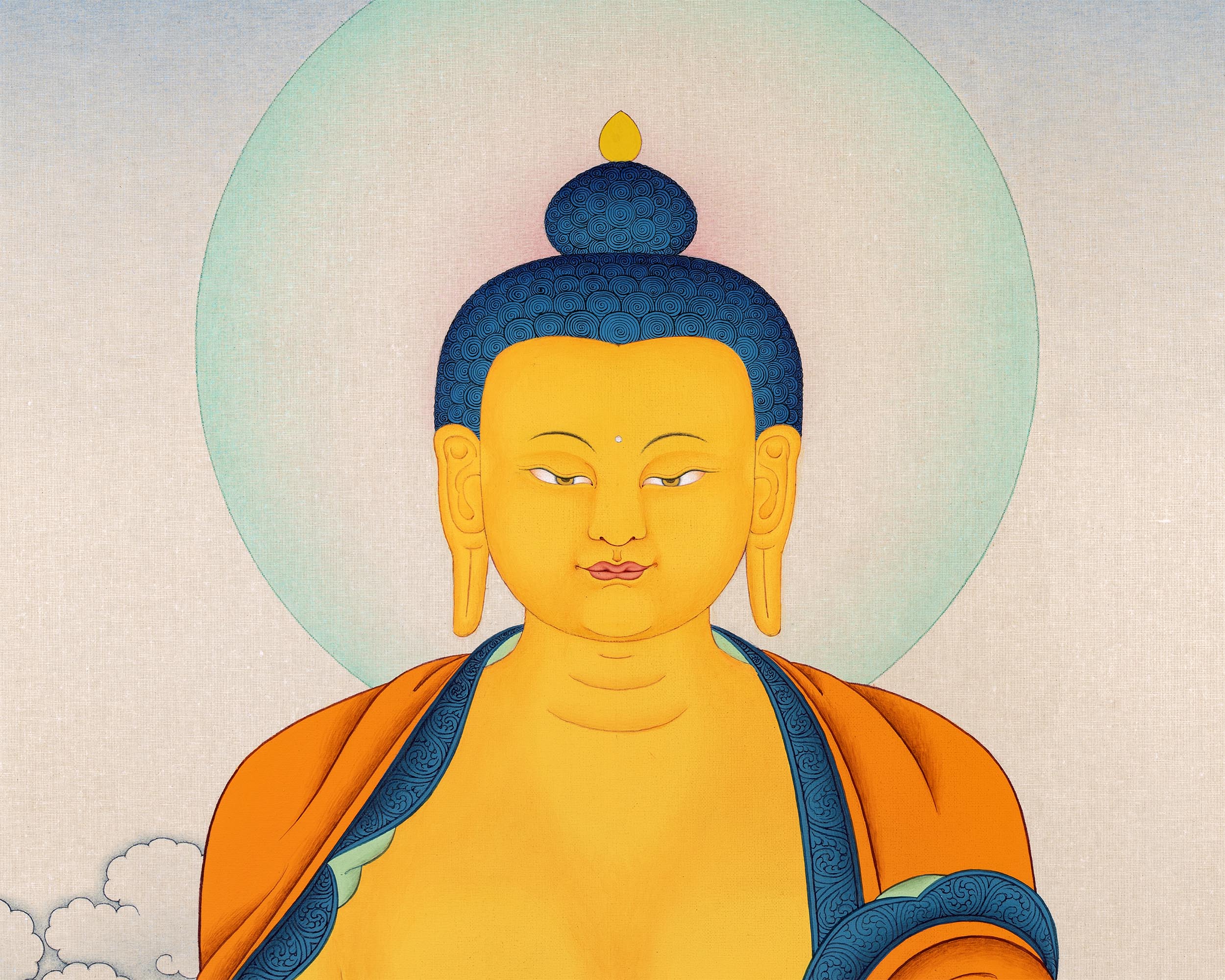 Shakyamuni Buddha Thangka | Tibetan Buddhist Painting