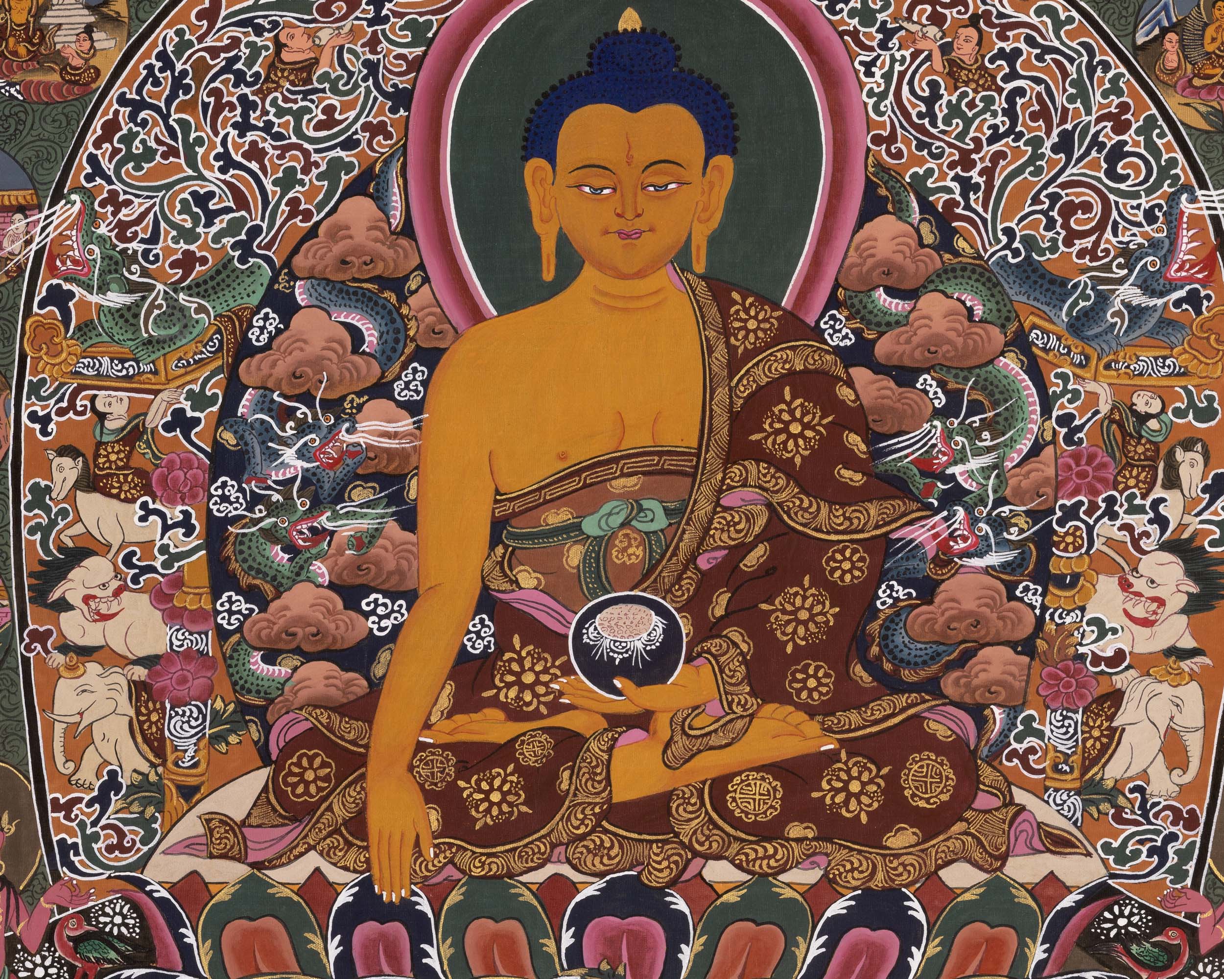 Original Shakyamuni Buddha | Buddhist Religious Thangka Painting