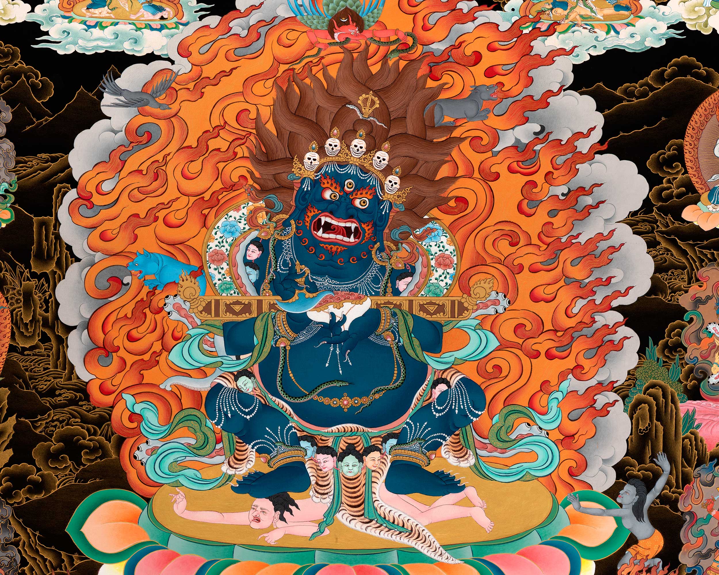sakya mahakala thangka