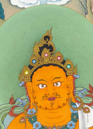 Traditional Wealth Deity Dzambala Thangka