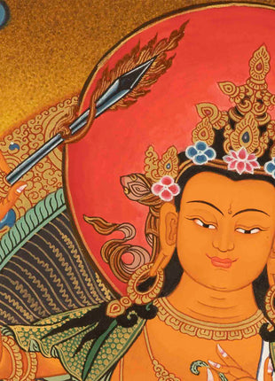 Arya Manjushre Thangka | Vajrayana Buddhism Painting