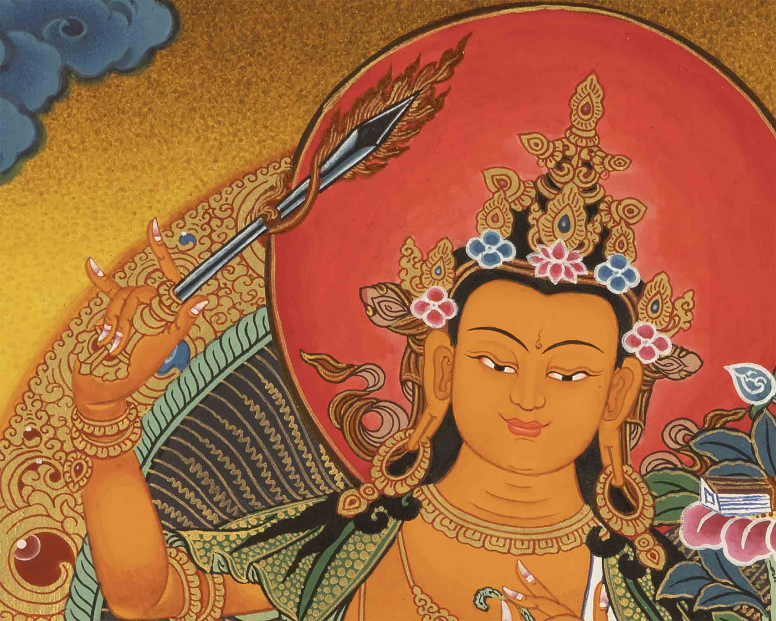 Arya Manjushre Thangka | Vajrayana Buddhism Painting