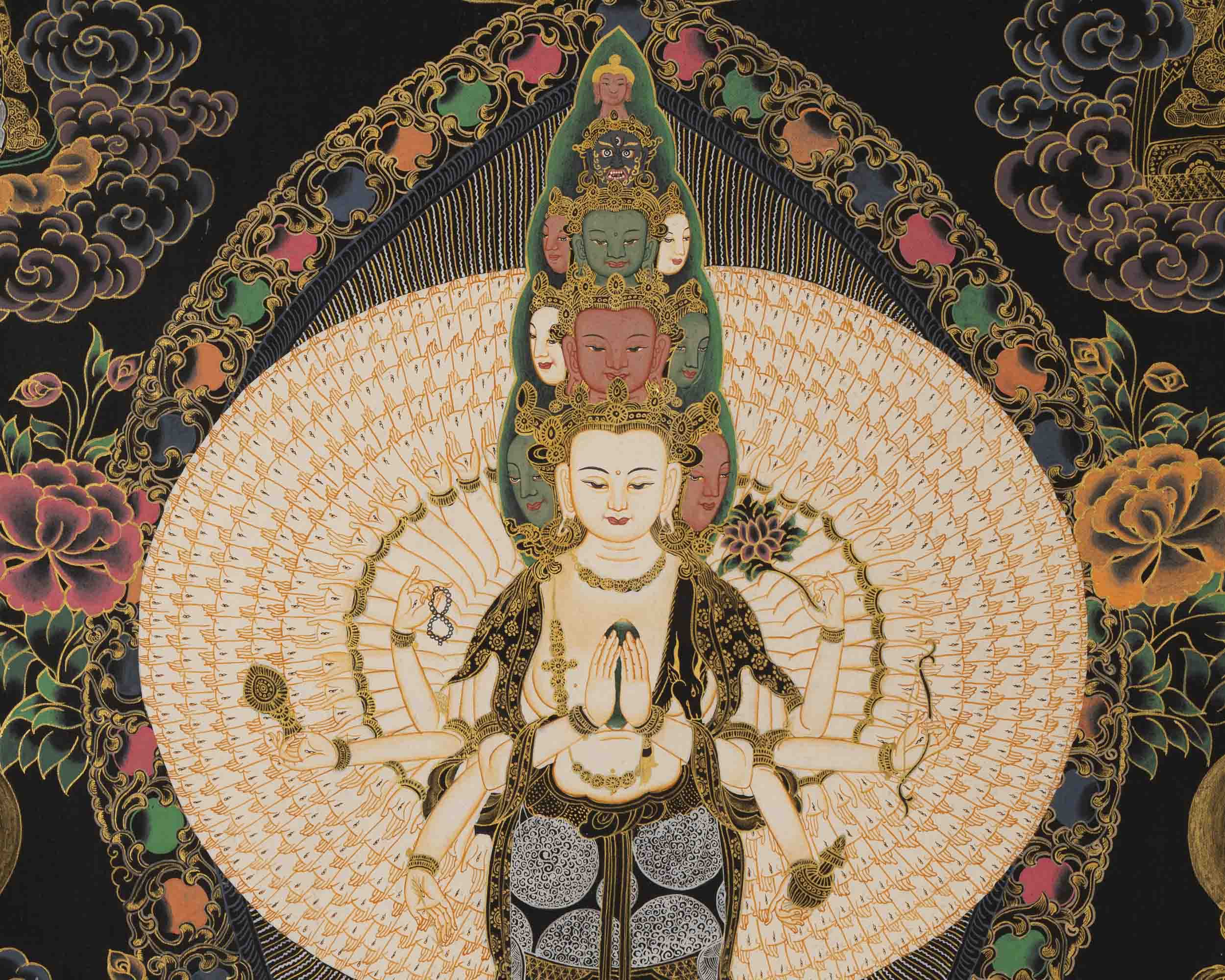 Bodhisattva Guanyin Chenrezig |1000 Armed Avalokiteshvara | Wall Decor