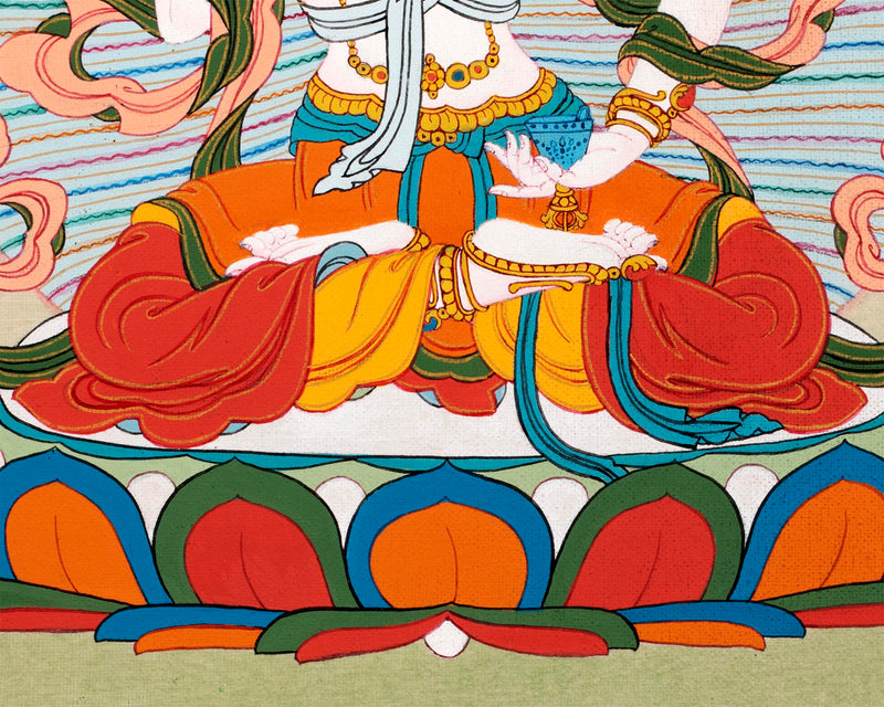 Buddha Vajrasattva | The Great Purifier Thangka | Art On Canvas