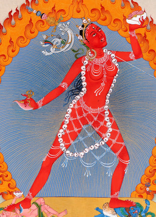 Vajrayogini Thangka | Wrathful Dakini | Female Yidam