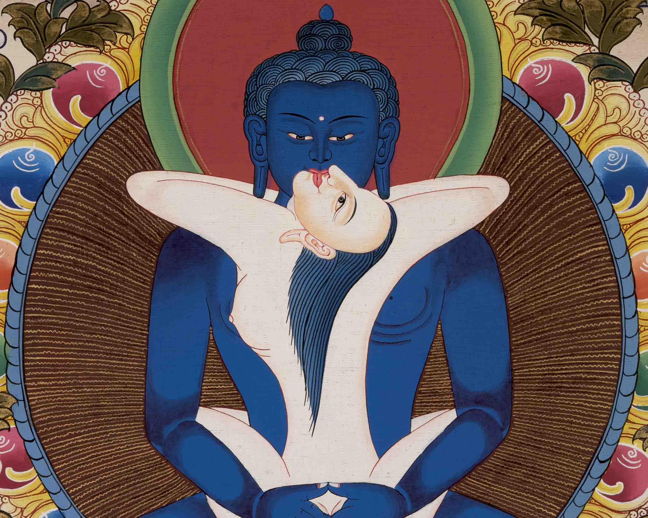 Buddha Samantabhadra Thangka | Traditional Painting | Wall Decors