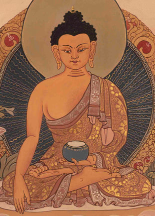 Shakyamuni Buddha Thangka | Religious Artwork | Wall Decors