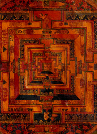 Tibetan Kalachakra Mandala Thangka | Traditional Art | Wall Decors