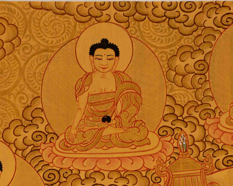 Original Namtose Thangka | Jambhala | Tibetan Buddhism Art