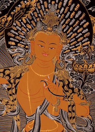 Bodhisattva Manjushree Thangka | Buddhist Art Painting