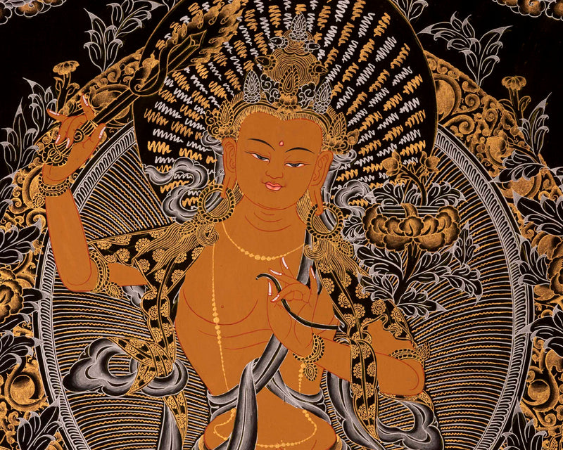 Bodhisattva Manjushree Thangka | Buddhist Art Painting