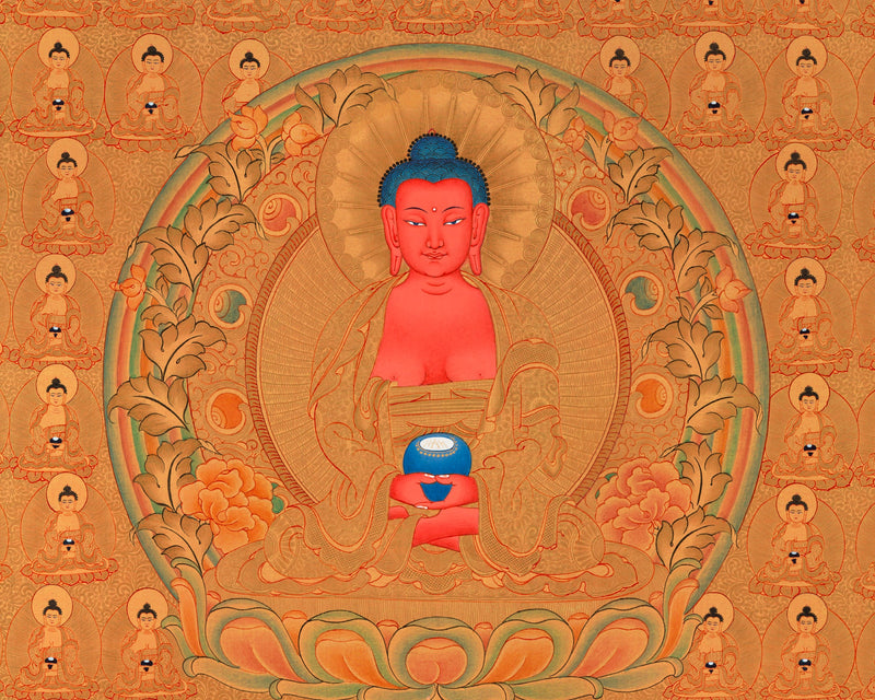 108 Amitabha Buddha Thangka | Traditional Tibetan Art | Wall Decors