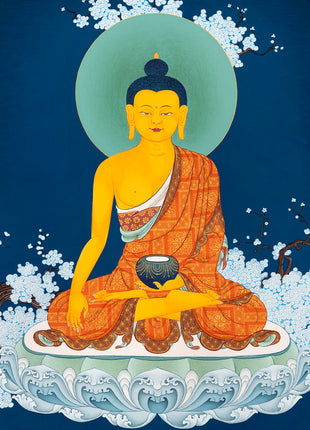 Meditating Buddha | Traditional Shakyamuni Thangka