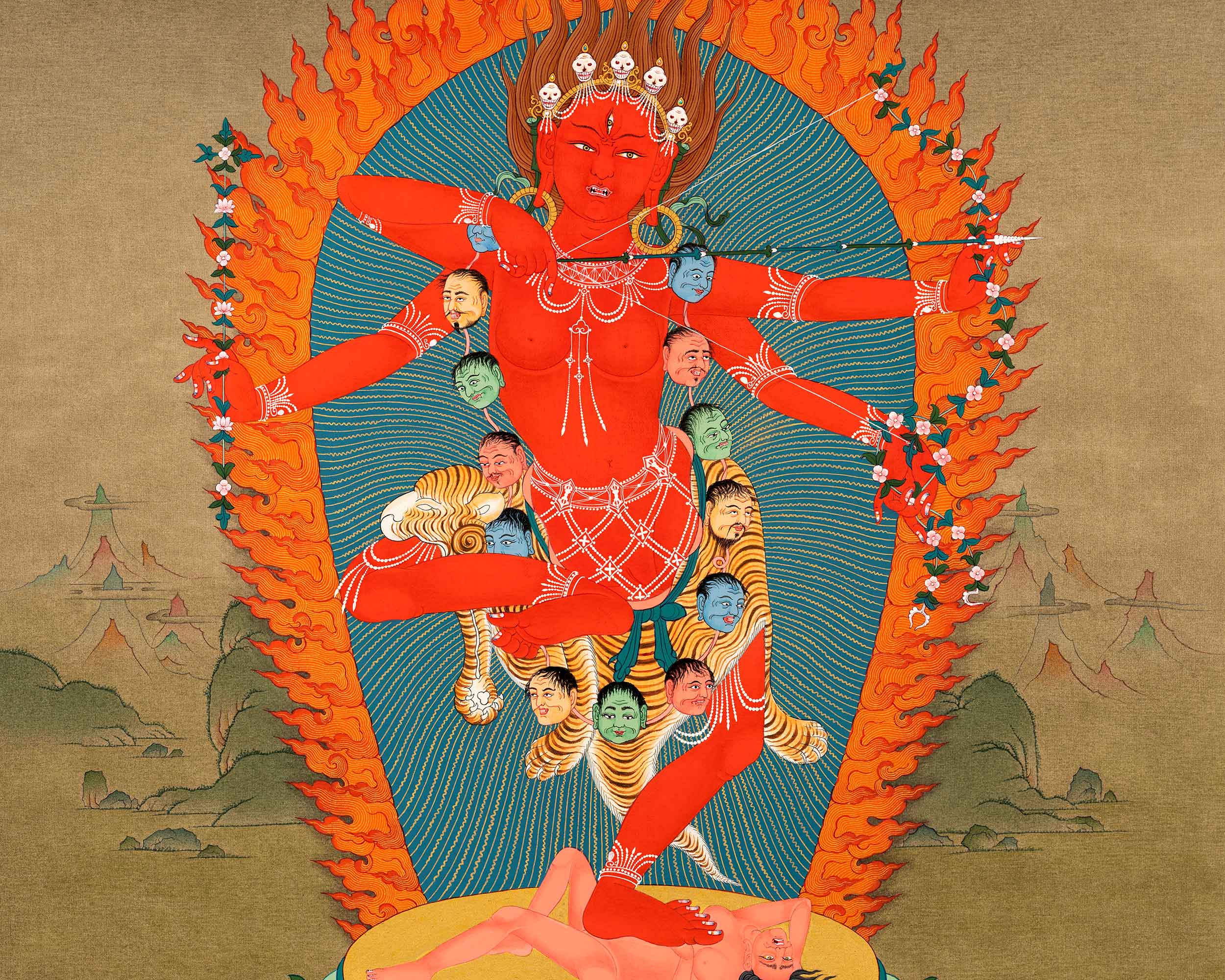 Kurukulla Thangka | Traditionally Hand Painted Art
