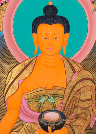 Gautama Buddha Thangka | Tibetan Buddhist Painting | Wall Decors