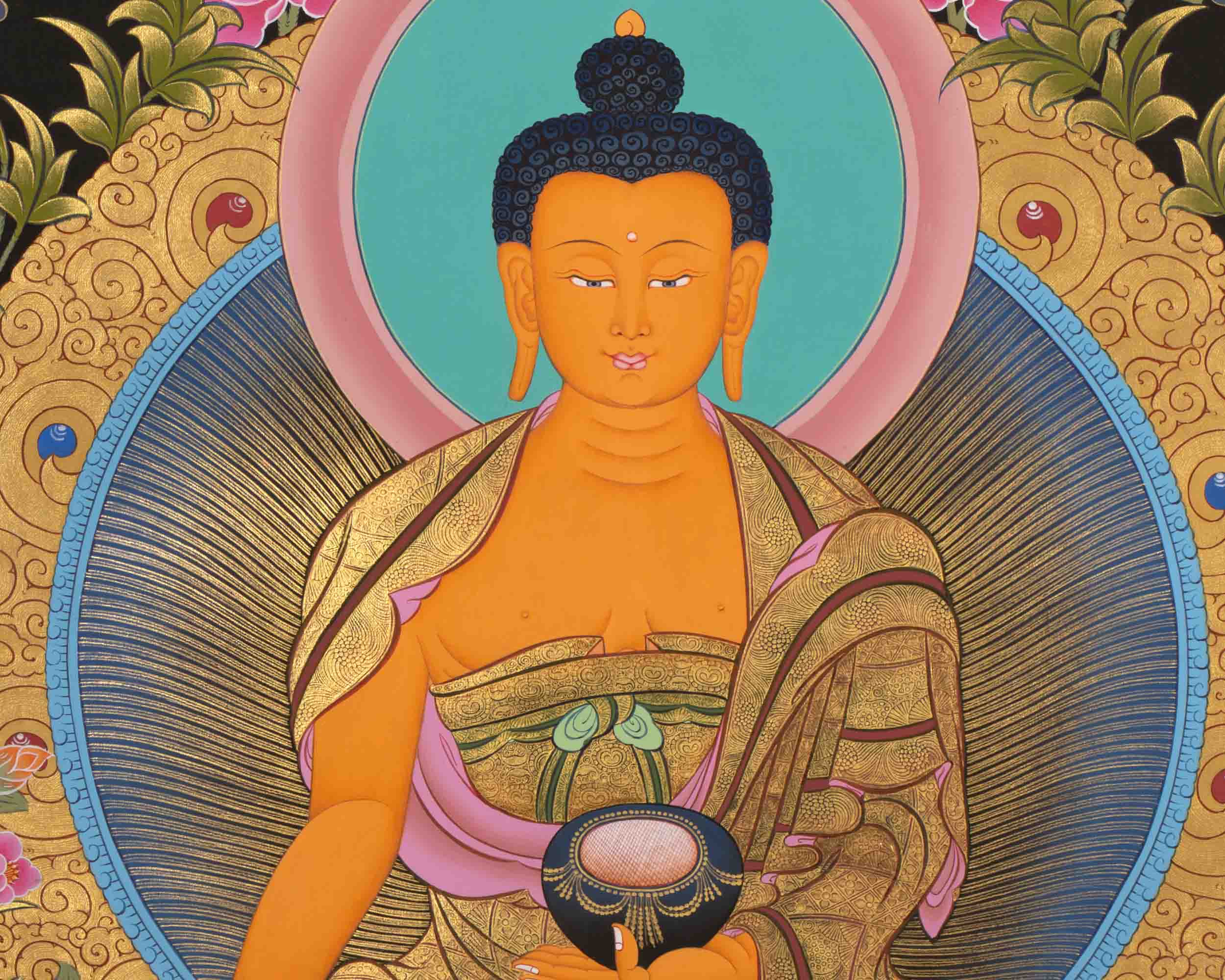 Gautama Buddha Thangka | Tibetan Buddhist Painting | Wall Decors