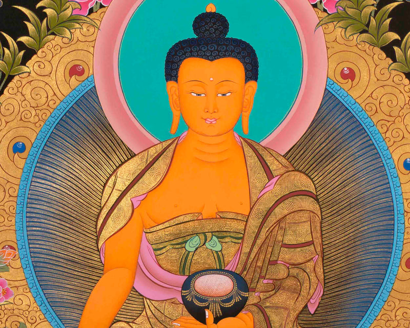 Gautama Buddha Thangka | Tibetan Buddhist Painting | Wall Decors