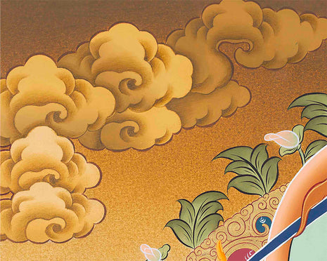 Manjushree Tibetan Thangka | Mindfulness Meditation Object