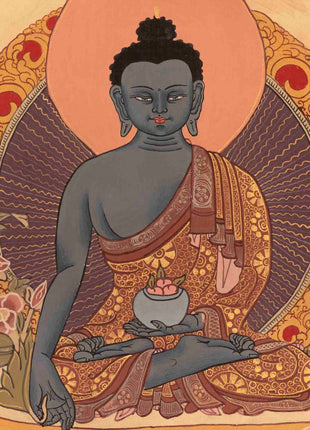 Medicine Buddha | Traditional Tibetan Thangka | Wall Decors