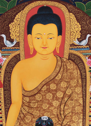 Shakyamuni Buddha Kadampa Art | Buddhist Thangka Painting