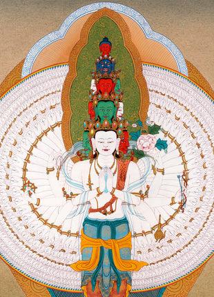 1000 Arm Chenrezig | Buddha Of Compassion | Avalokiteshvara Thangka