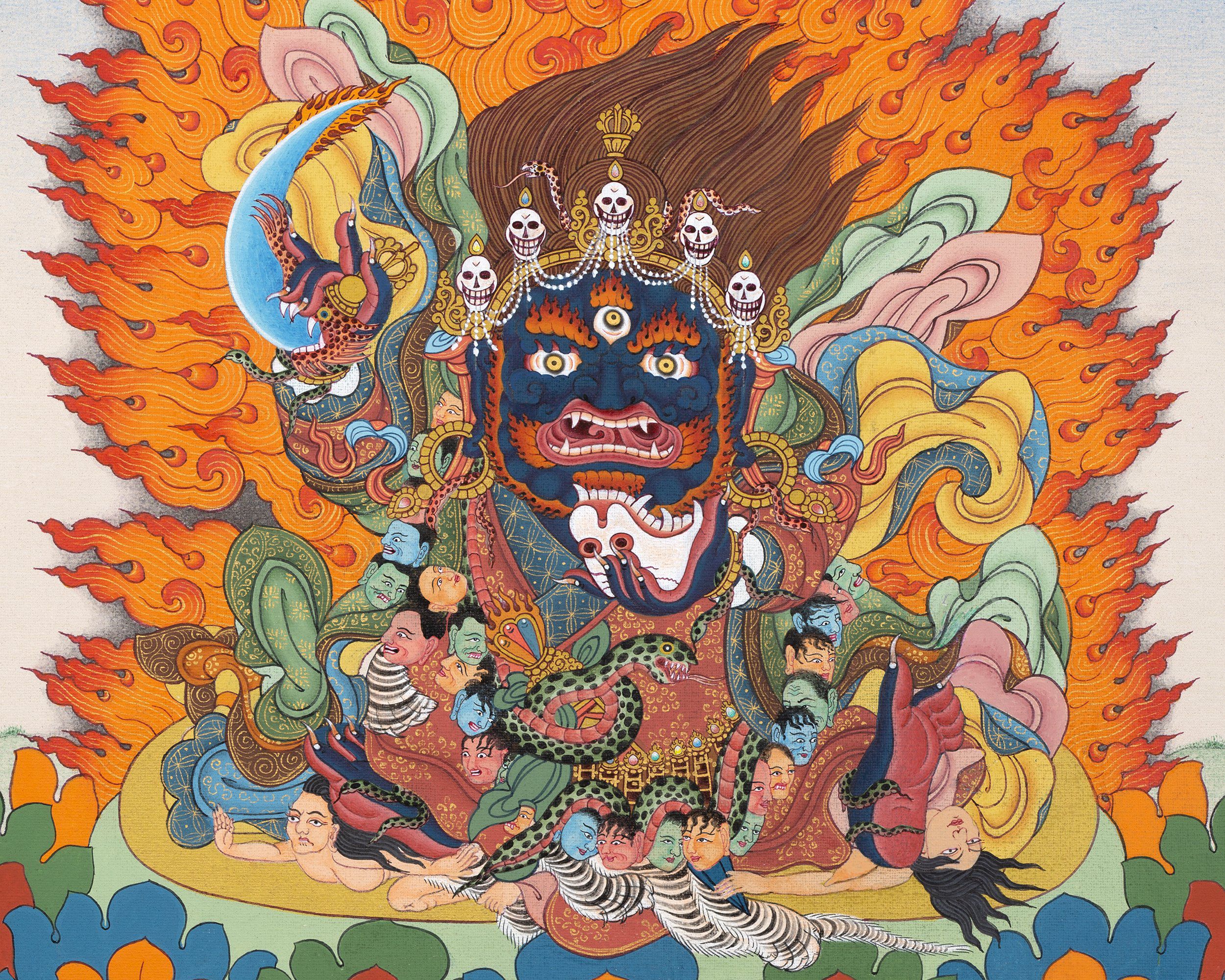 Mahakala Bernagchen Thangka 