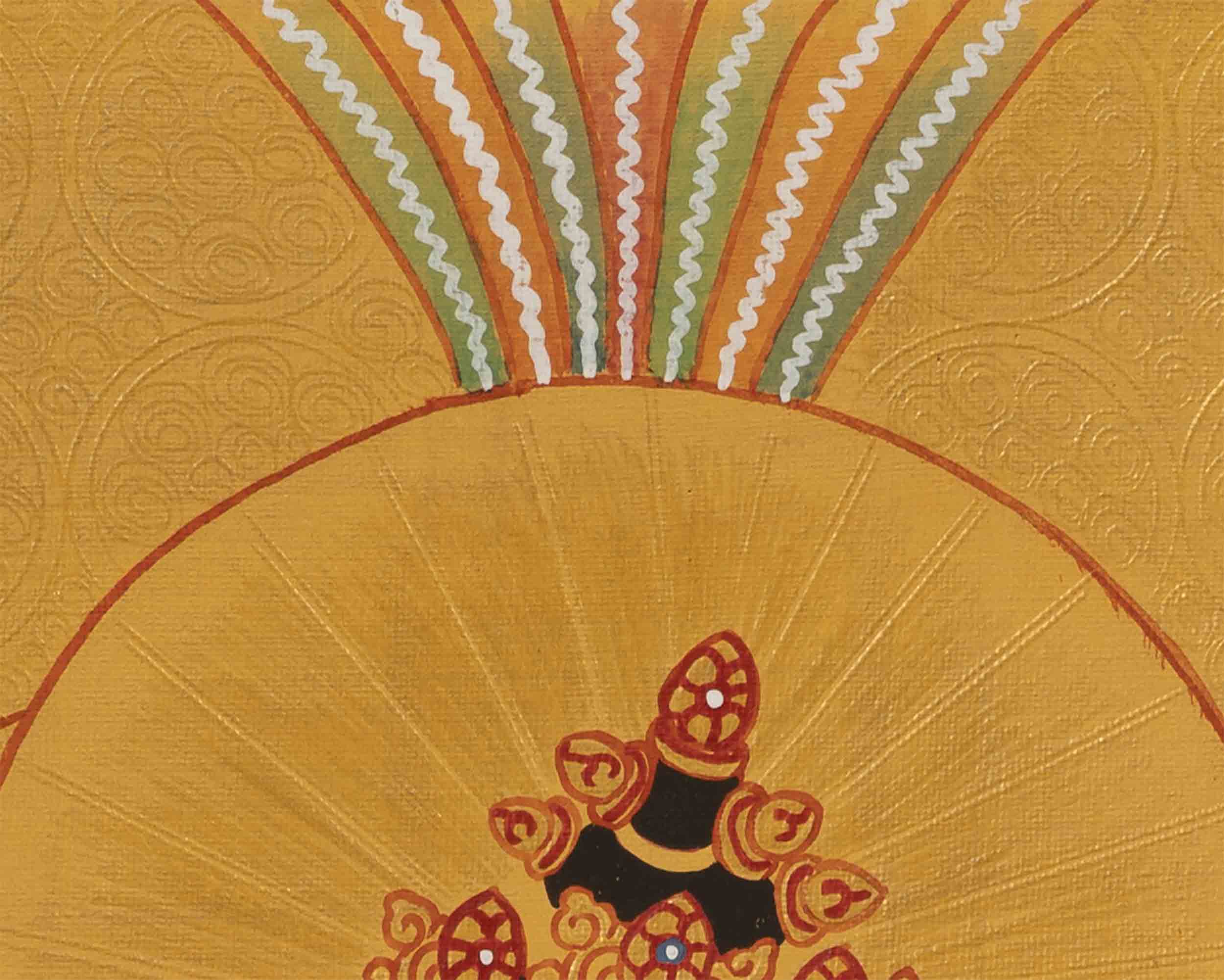 Vajrasattva Painting | Traditional Buddhist Thangka | Wall Hanging Decors