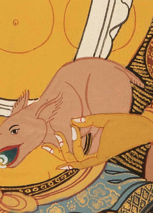 Jambhala Thangka | Traditional Tibetan Art | Wall Decor Painting