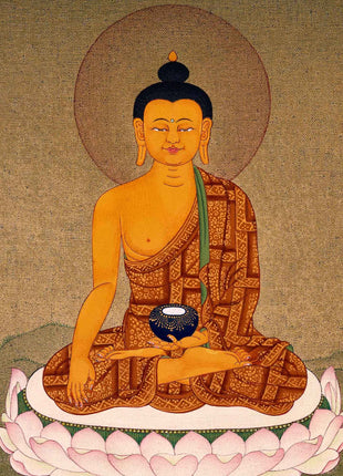 Gautama Buddha Art | Traditional Shakyamuni Thangka Painting