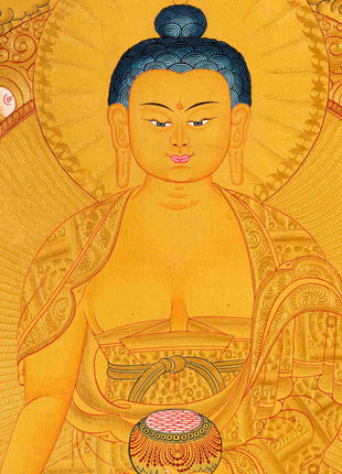 Buddha Shakyamuni Thangka | Yoga Meditation Art