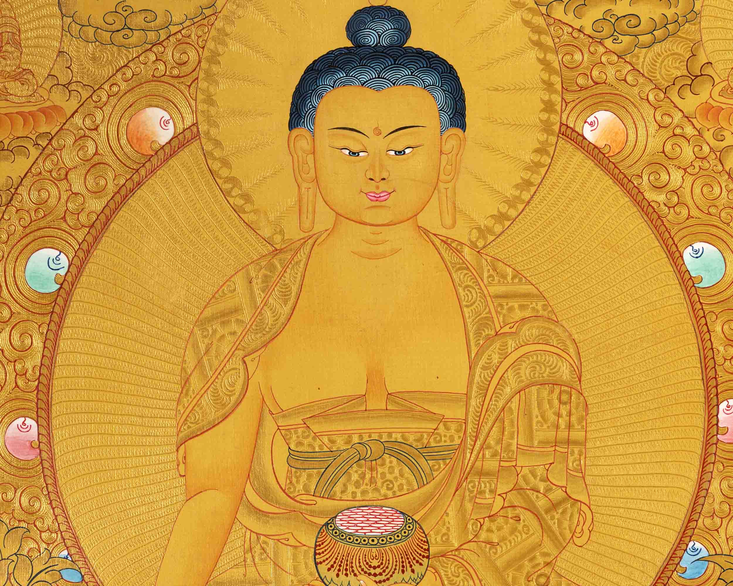 Buddha Shakyamuni Thangka | Yoga Meditation Art