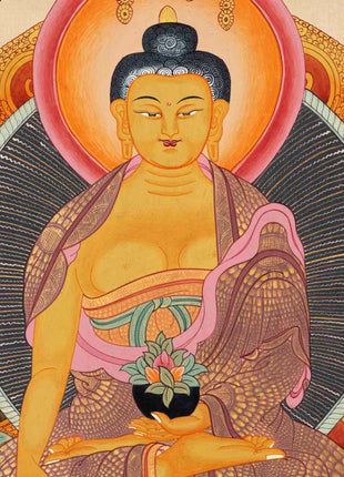Shakyamuni Buddha Thangka | Tibetan Buddhist Painting