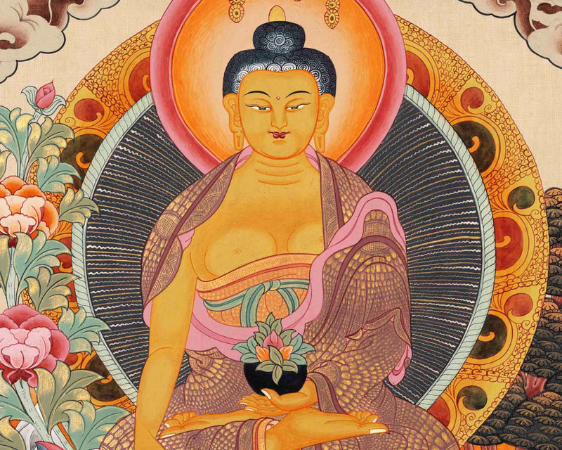 Shakyamuni Buddha Thangka | Tibetan Buddhist Painting