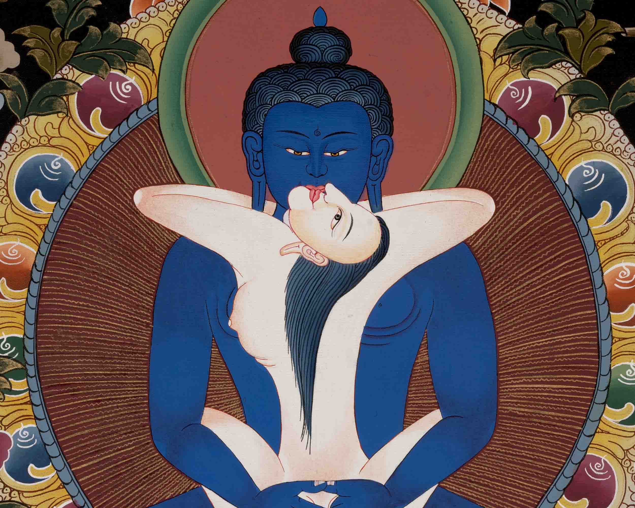 Samantabhadra With Consort | Traditional Art | Wall Decors