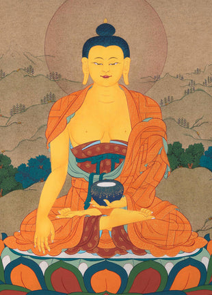 Shakyamuni Buddha | Buddhist Traditional Karma Gadri Thangka
