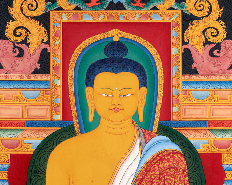 Buddha Shakyamuni Thangka | Traditional Kadampa Style