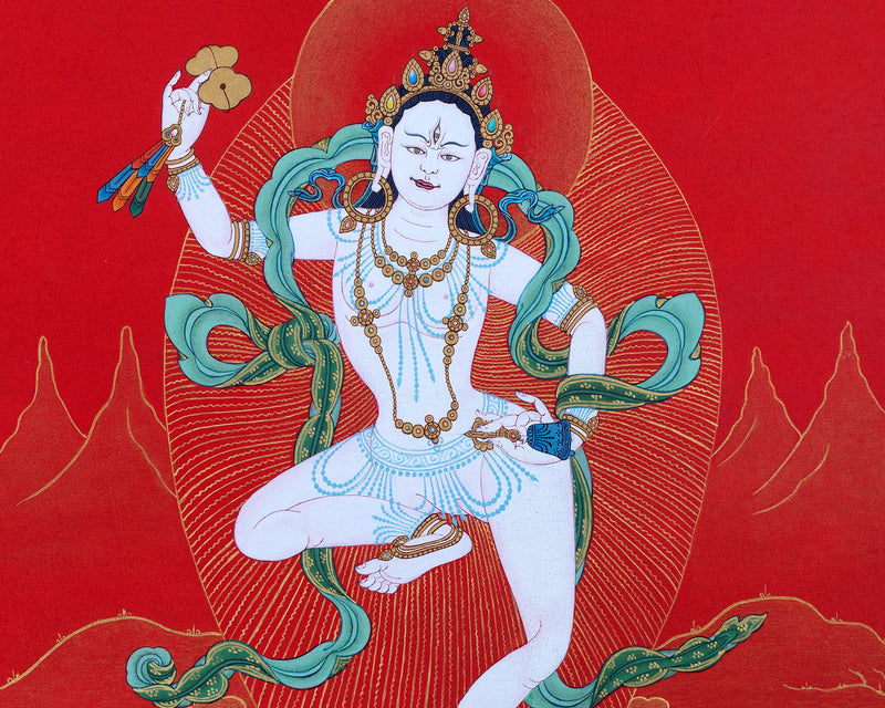 Dakini Machig Labdron | Founder Of Chod | The Great Mother Thangka