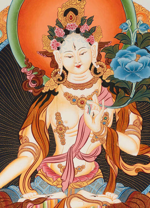 White Tara Thanka | Religious Gift Idea