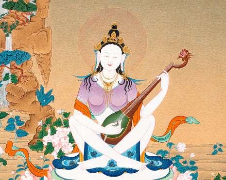 saraswati thangka
