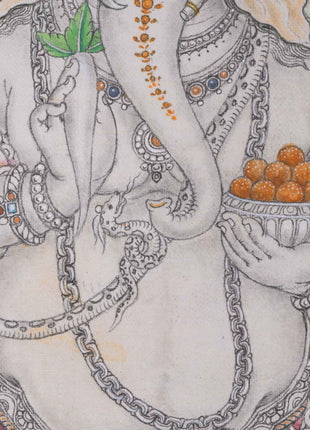Jai Ganesh Aarti Print As Spiritual Room Decor  | Deity Of Remover Of The Obstacles
