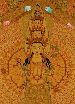 1000 Armed Avalokiteshvara Thangka | Wall Hanging Decoration