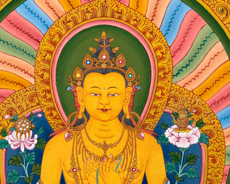 Maitreya Buddha | Traditional Himalayan Art | Exquisite Future Buddha Art