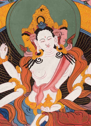 Basundhara Devi Thangka | Traditional Thangka Painting | Wall Decors