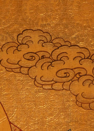 Gold Style Buddha Thangka | Samantabhadra Yab Yum Buddha Art