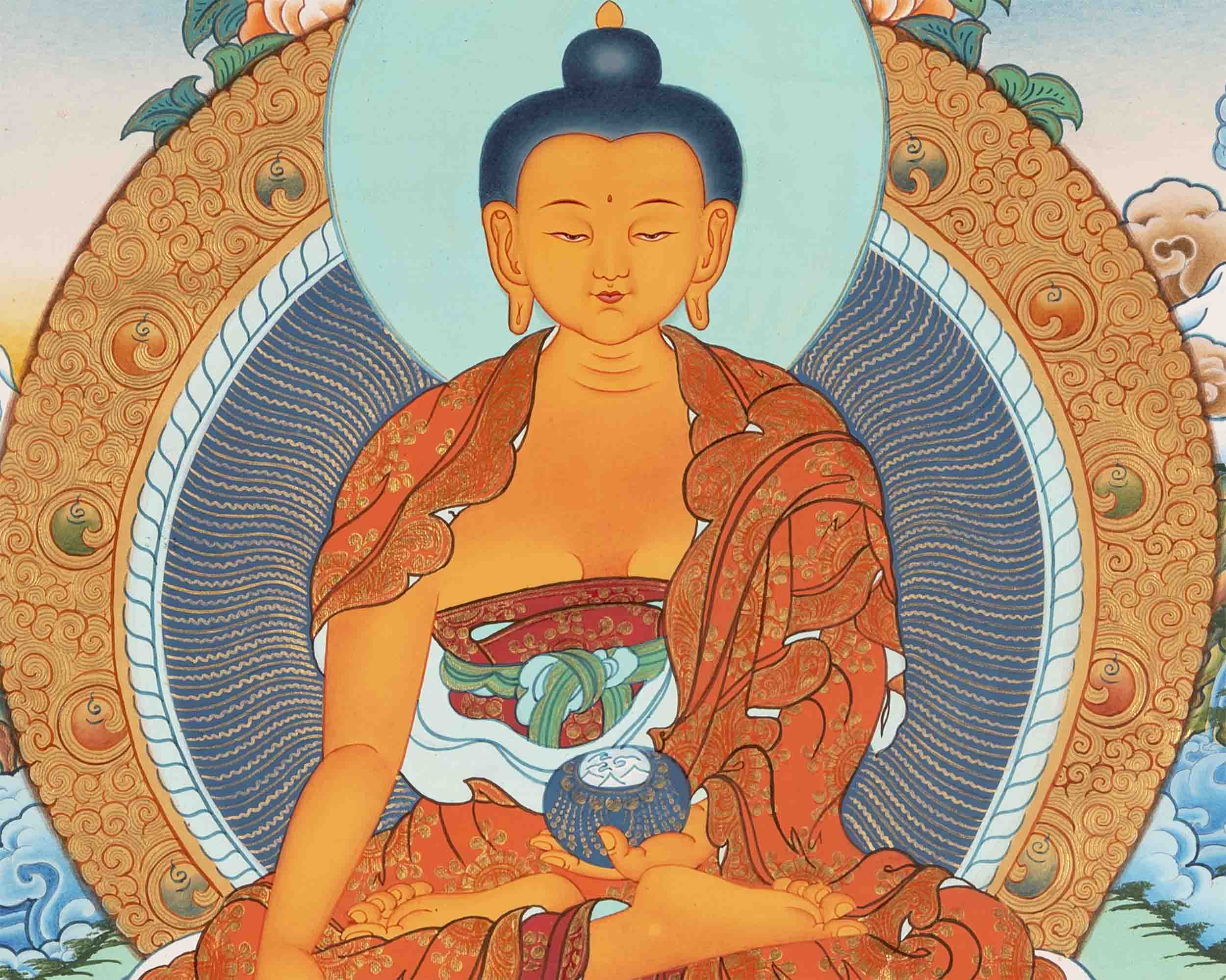 Tibetan Shakyamuni Thangka |  Buddha Thangka