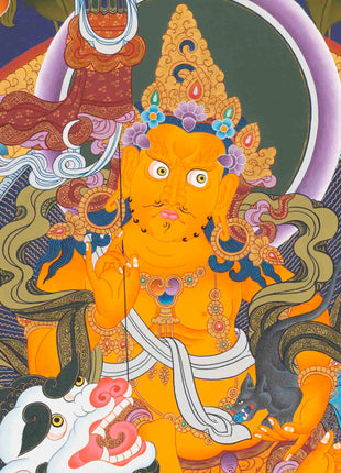 Namtose Thangka | Wealth Deity | Religious Wall Decors