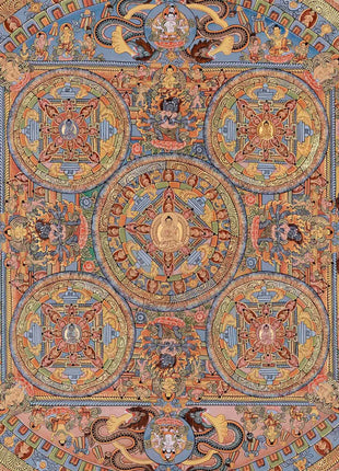 Tibetan Buddha Mandala Thangka | Tibetan Wall Decoration Painting