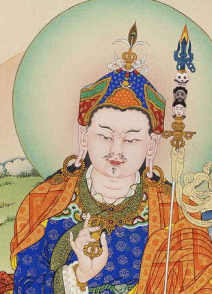 Guru Rinpoche Padmasambhava Canvas Print | High Quality Tibetan Poster