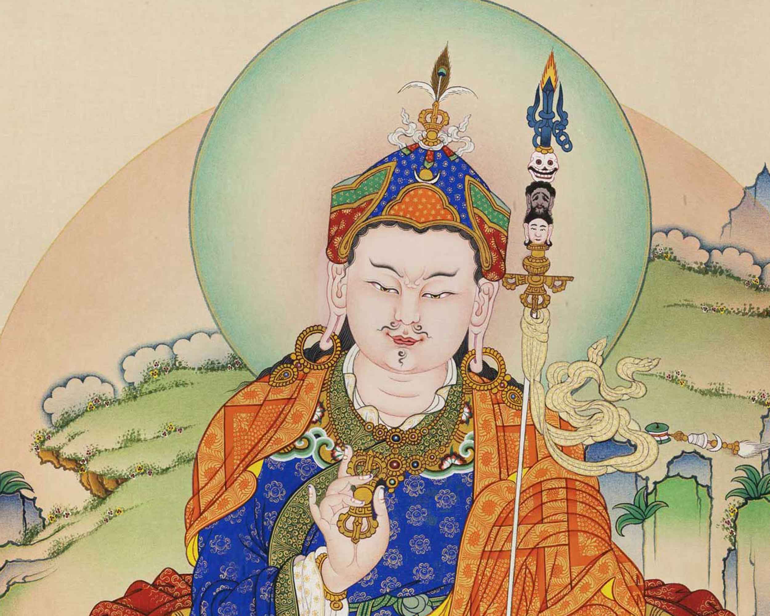 Guru Rinpoche Padmasambhava Canvas Print | High Quality Tibetan Poster